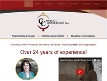 Tablet Screenshot of conflictconnections.com